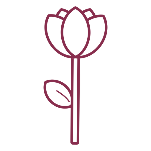 Flor simples dos namorados Desenho PNG