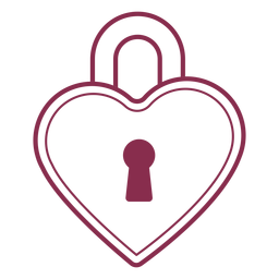 Heart lock transparent PNG or SVG to Download