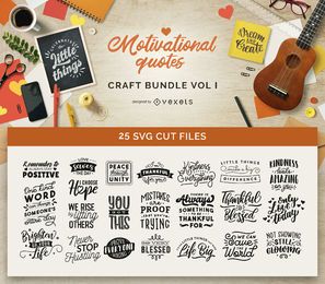 Paquete de manualidades con citas motivacionales Vol I Paquete de manualidades con citas motivacionales Vol I