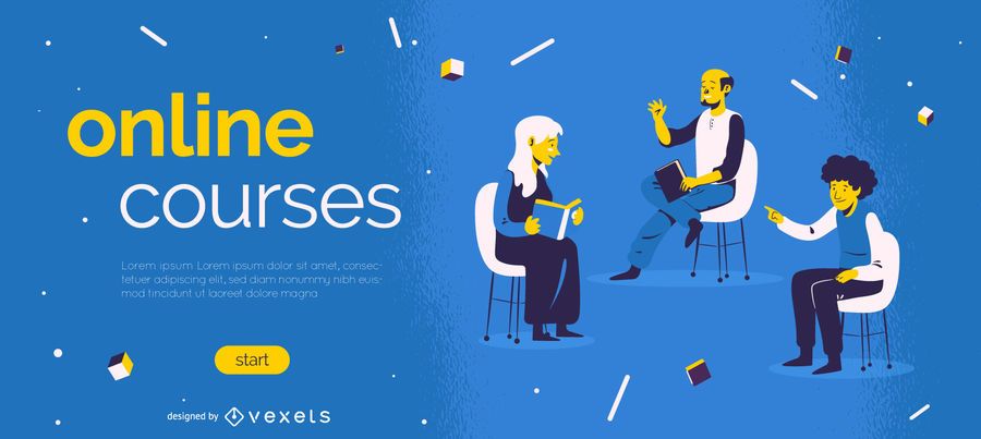 Online courses slider template Online courses slider template
