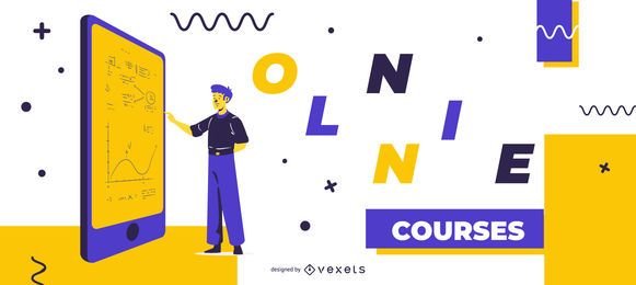 Modelo de controle deslizante de educação de cursos online