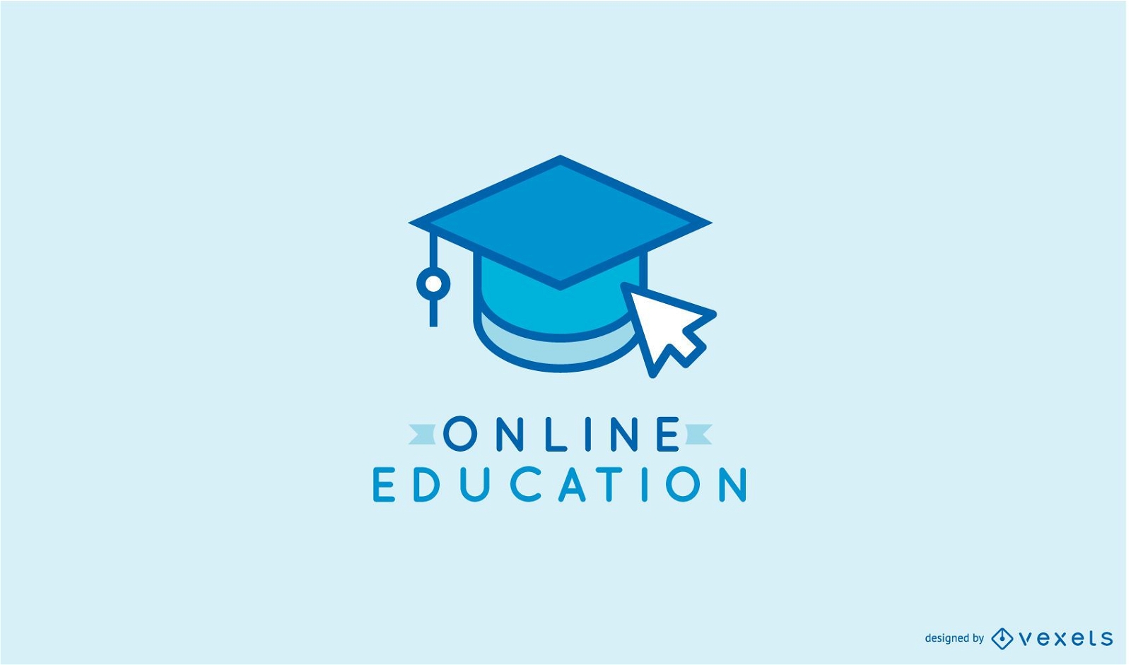 Modelo de logotipo de aprendizagem online