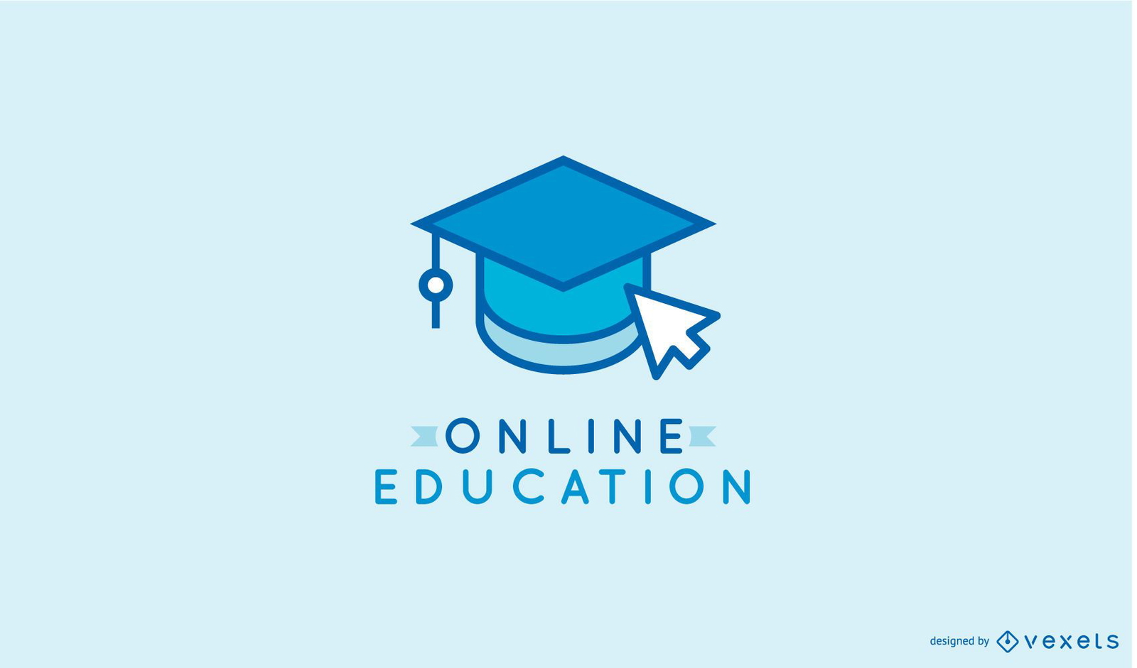 Online learning logo template