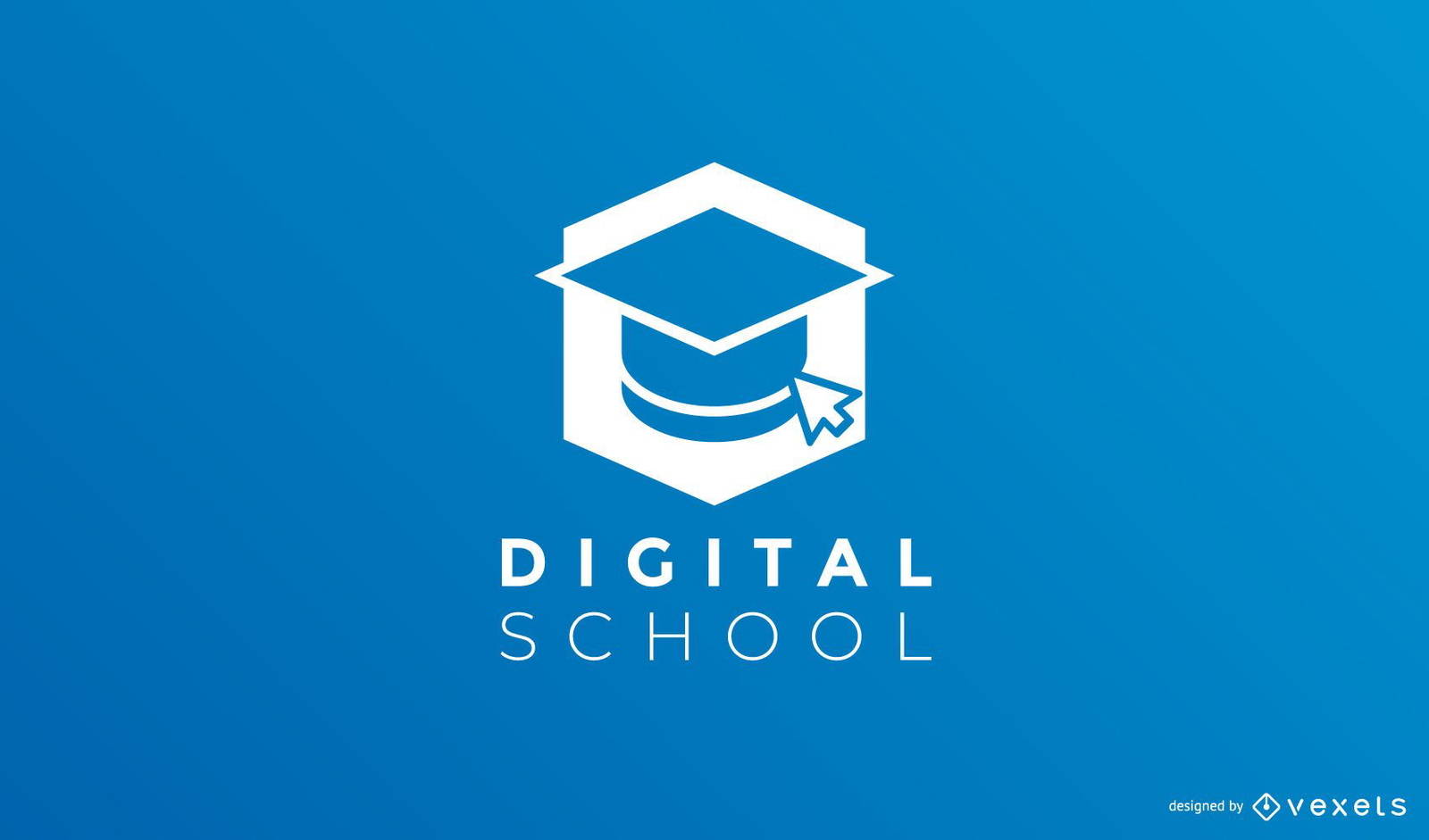 Digital school logo template