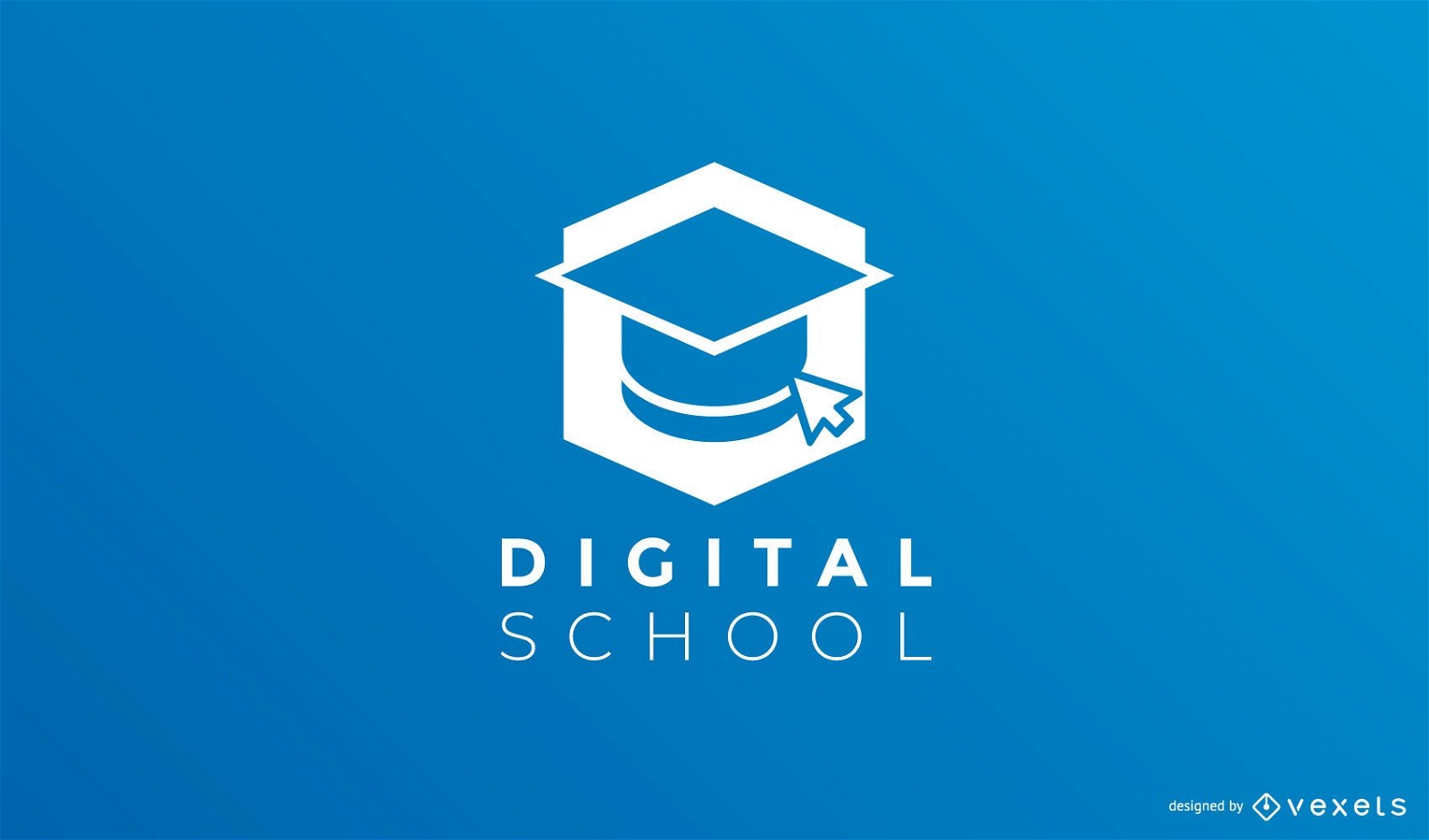 Modelo de logotipo digital para escolas