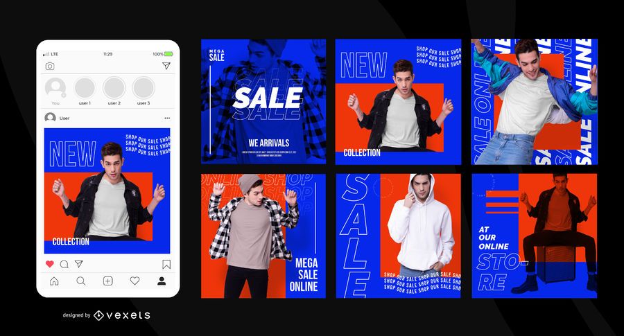 Online store sale social media posts Online store sale social media posts