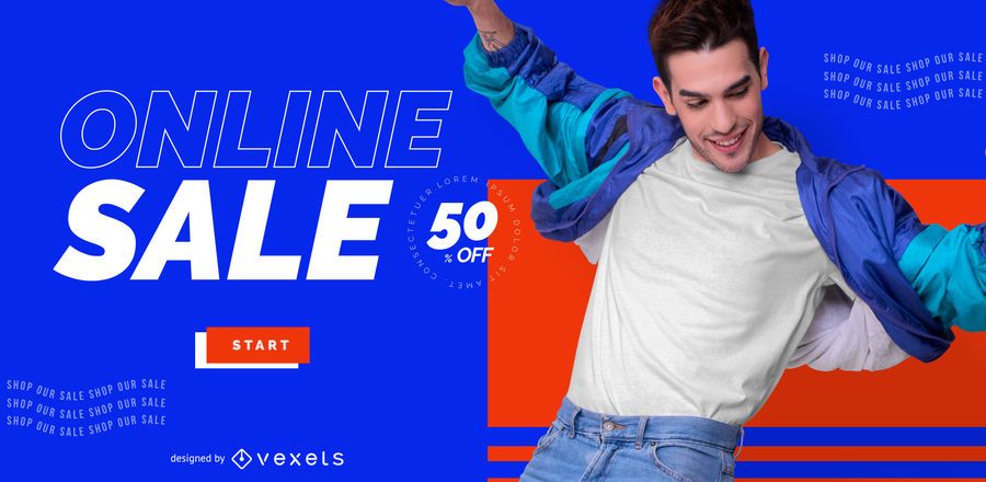 Online store sale slider template Online store sale slider template