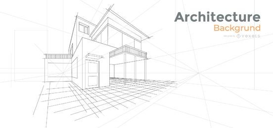 Diseño de fondo de casa de arquitectura