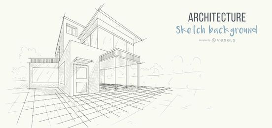 Fondo de dibujo de casa de arquitectura