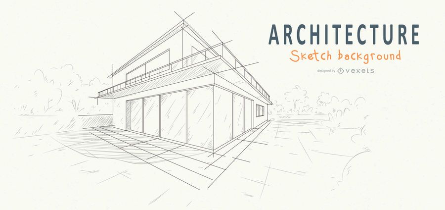 architecture house background sketch design architecture house background sketch design