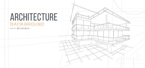 Architektur Hintergrund Haus Skizze Design