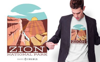 Diseño de camiseta del Parque Nacional Zion Diseño de camiseta del Parque Nacional Zion