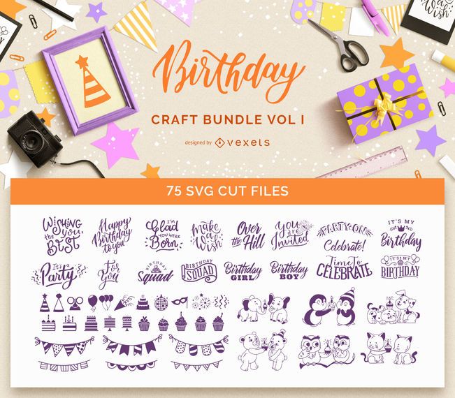 Birthday Craft Bundle Vol I Birthday Craft Bundle Vol I