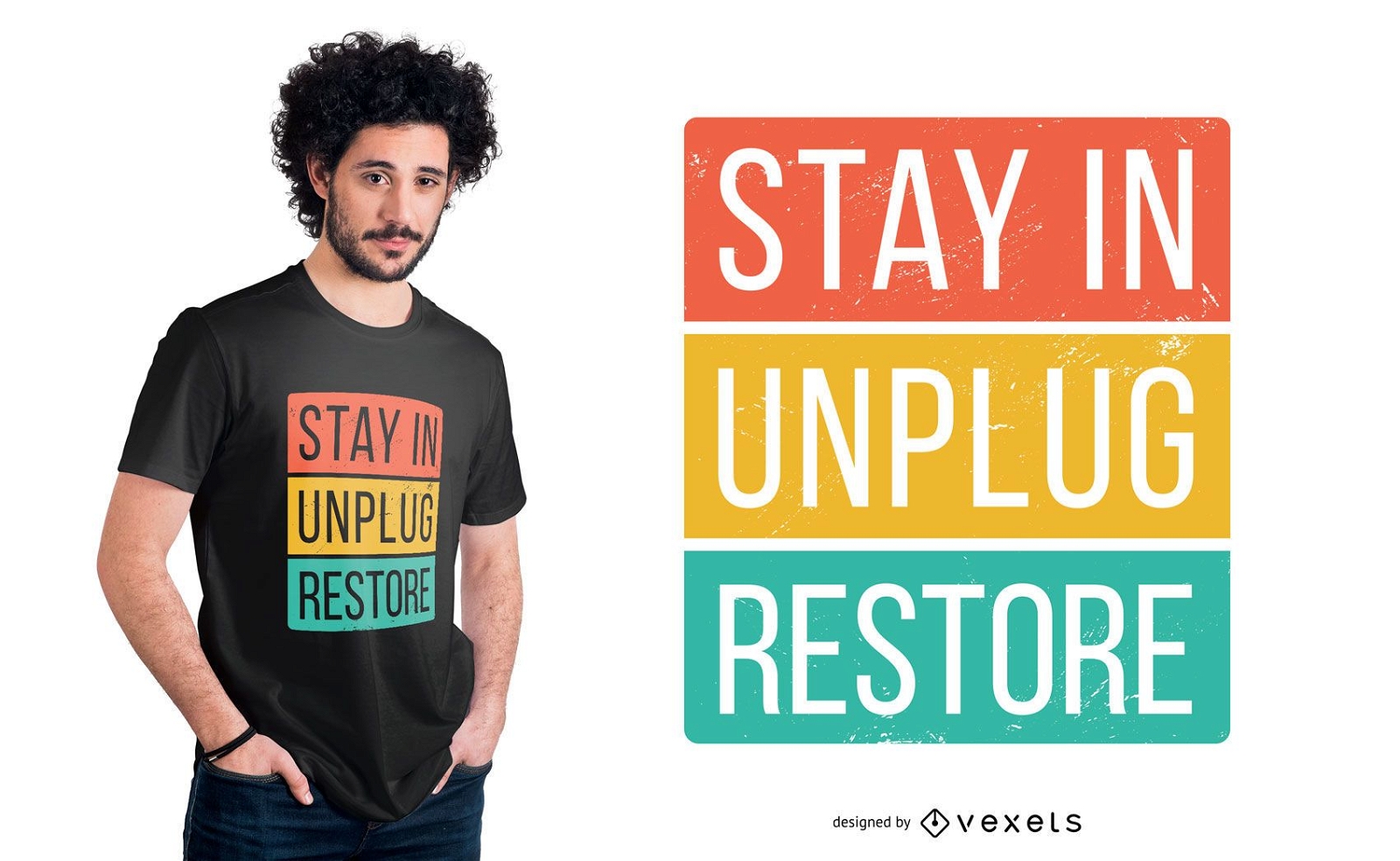 Stay In Quote T-shirt Design