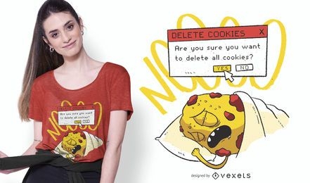 Löschen Sie Cookie Funny T-Shirt Design