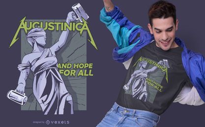 Design de camisetas bebendo da Augustinica