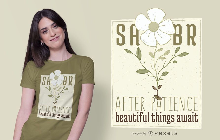 Flower Text T-shirt Design Flower Text T-shirt Design