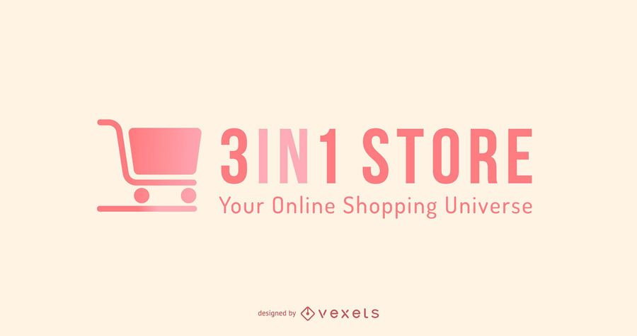 Compras en línea Diseño de logotipo Compras en línea Diseño de logotipo