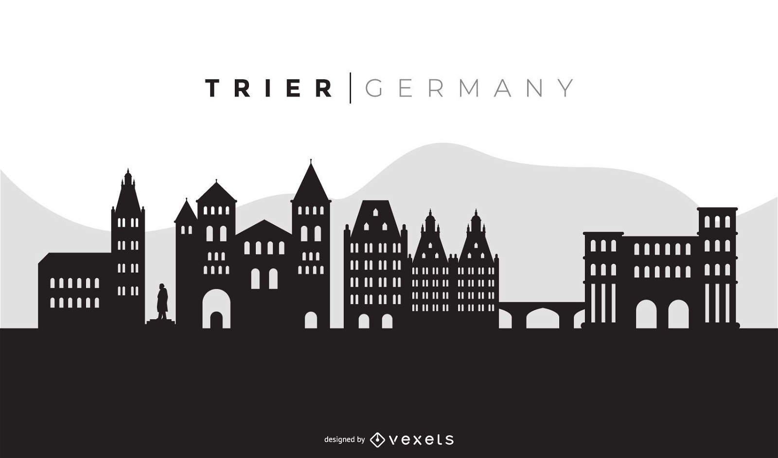 Diseño de horizonte negro de Trier