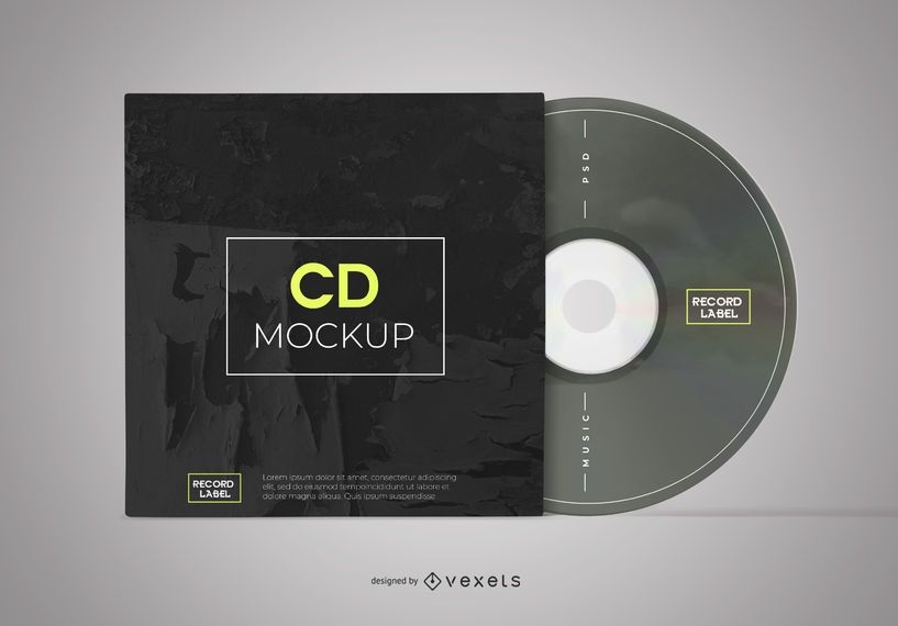 Download Mockup De CD E Luva De CD - Baixar PSD