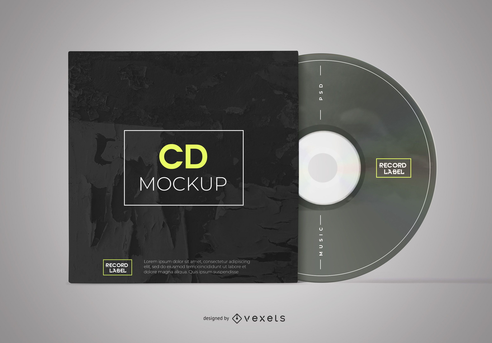 CD Sleeve and Disc Mockup