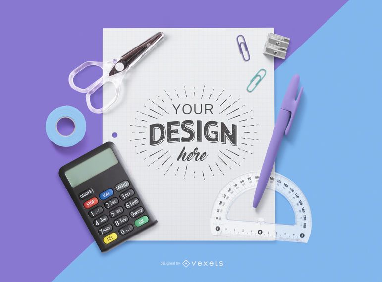 Education Editable Paper Mockup Education Editable Paper Mockup