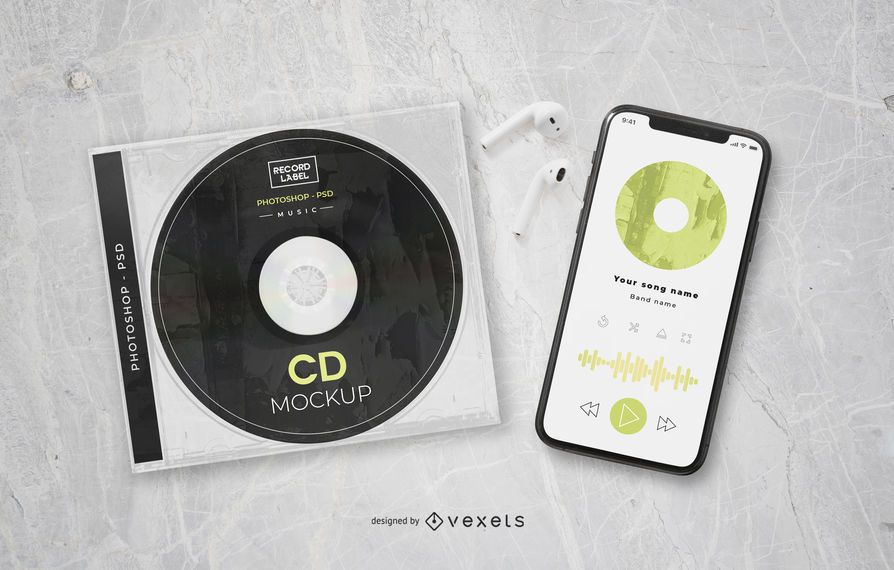 Music Elements Brand Mockup Music Elements Brand Mockup