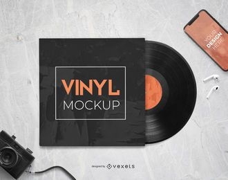 Vinyl Record Sleeve Mockup