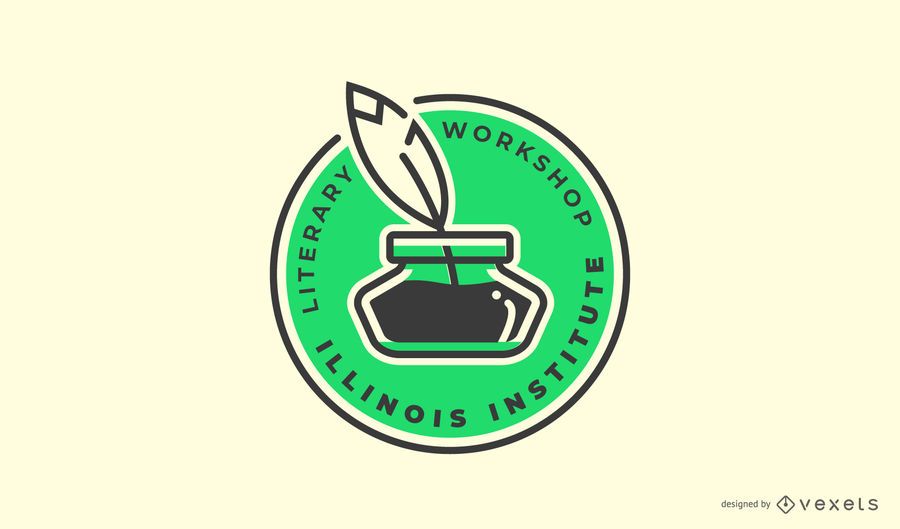 Plantilla de logotipo de taller literario Plantilla de logotipo de taller literario