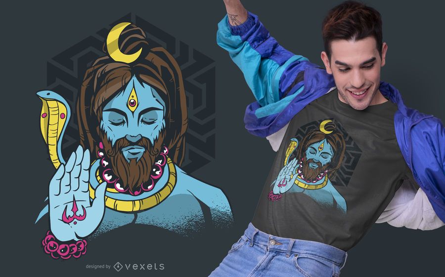 Diseño de camiseta Lord Shiva Diseño de camiseta Lord Shiva