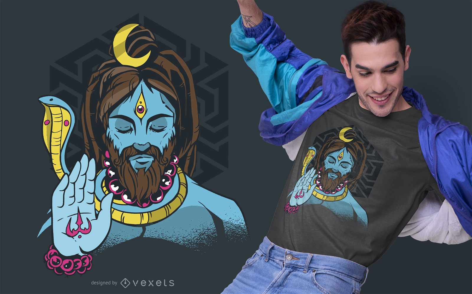 Diseño de camiseta Lord Shiva