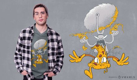Design de camisetas Pizza Cartoon
