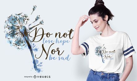 Diseño de camiseta Don't Lose Hope Diseño de camiseta Don't Lose Hope
