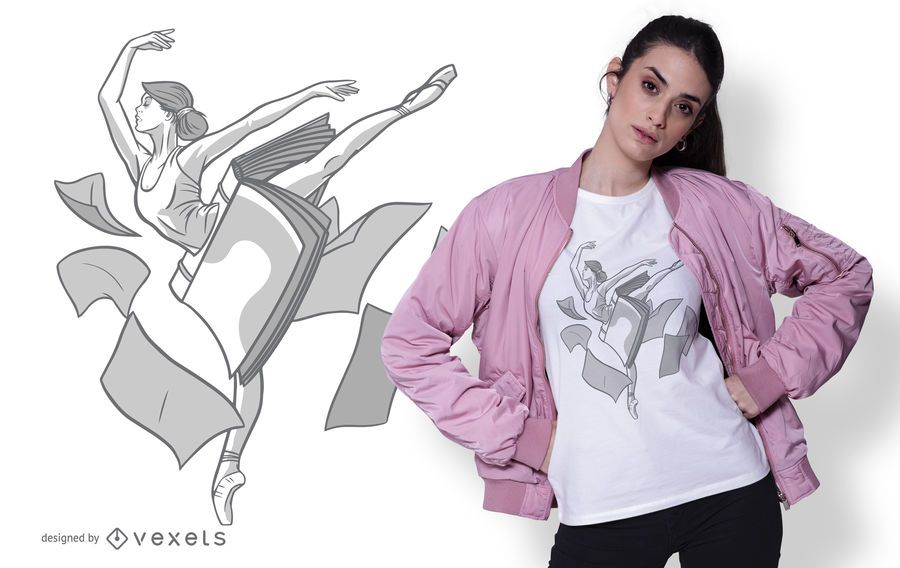 Ballerina Girl T-shirt Design Ballerina Girl T-shirt Design