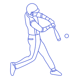 Curso de jogador de beisebol Desenho PNG