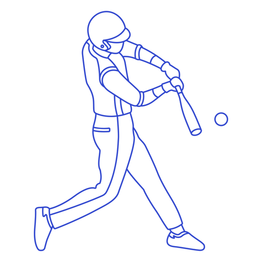 Curso de jogador de beisebol Desenho PNG