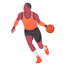 Basketball player cartoon - Transparent PNG & SVG vector file