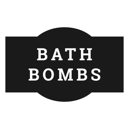 Bath bombs label - Transparent PNG & SVG vector file