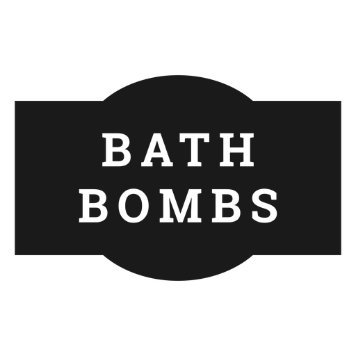 Bath bombs label