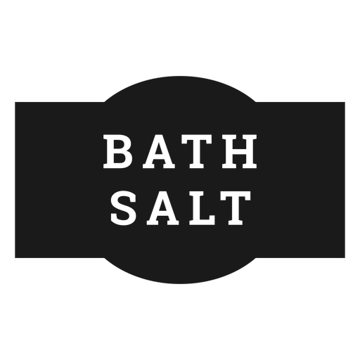 Bath salt label