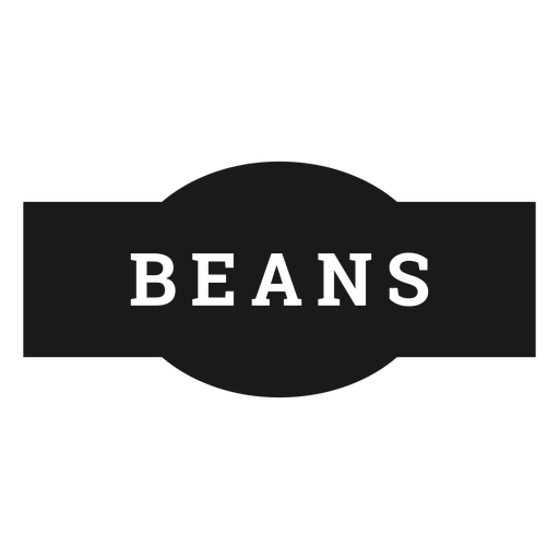 Beans label PNG Design