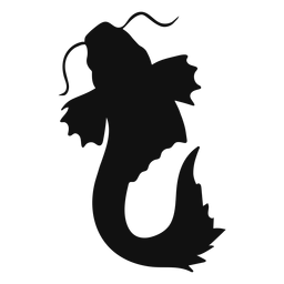 koi fish transparent svg tattoo silhouette big