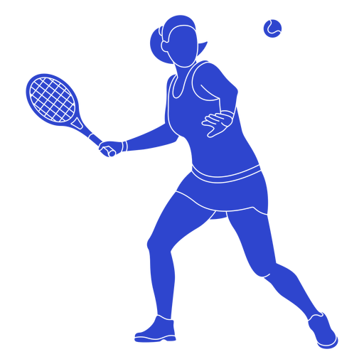 tenista azul Diseño PNG