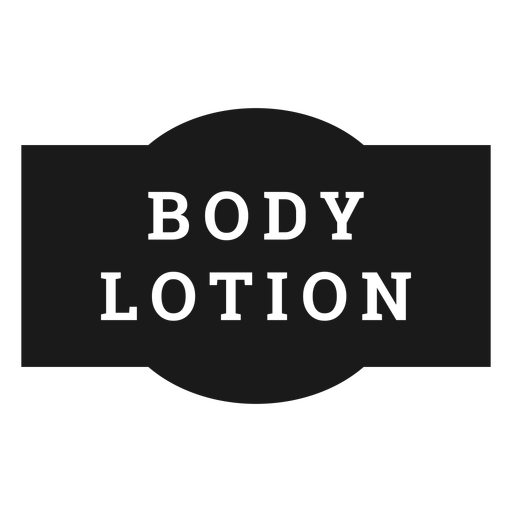 Body lotion label Transparent PNG & SVG vector file