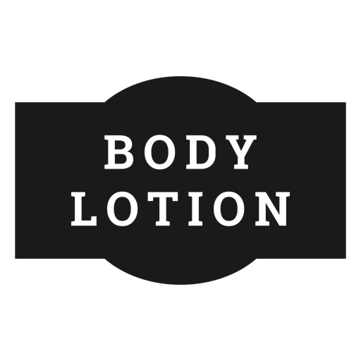Body lotion label PNG Design