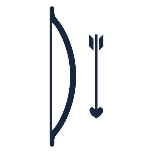 Pfeil und Bogen blaues Symbol PNG-Design