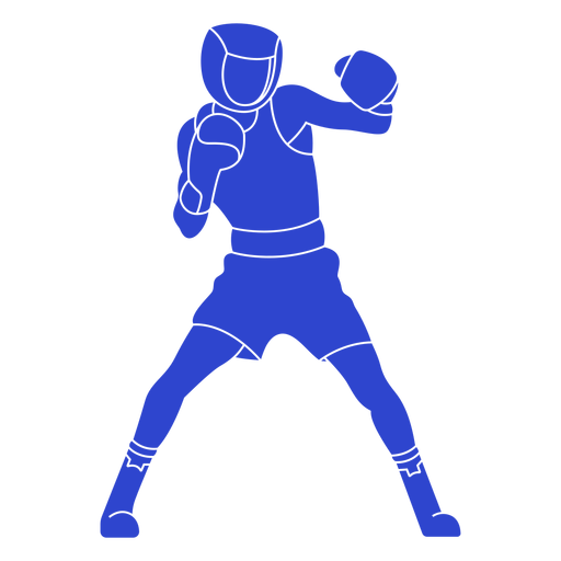 Boxer blau PNG-Design