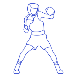 Boxer stroke PNG Design