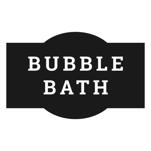 Bubble bath label - Transparent PNG & SVG vector file