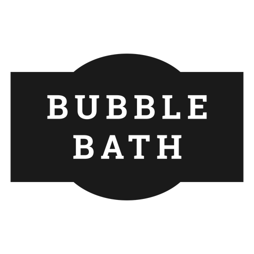 Bubble bath label